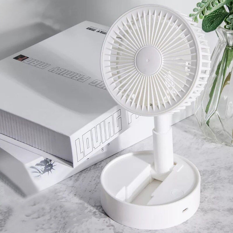 Retractable and Foldable Portable Mini Fan USB Charging Smart Personal Cooling Tools for Summer Home and Office Cooling Supplies Ja Inovei