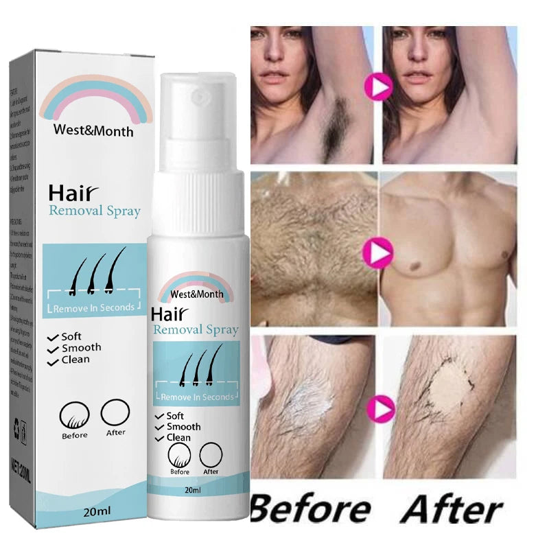 Permanent Hair Removal Spray Painless Hair Remover for Ladies Armpit Legs Arms Hair Growth Inhibitor Depilatory Body Cream Care Ja Inovei