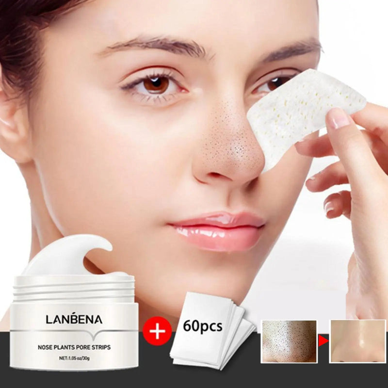 LANBENA Blackhead Remover Nose Mask Pore Strip Tearing Patch Care Skin Nasal Deep Peeling Deaning Treatment Acne Black Mask R8P9 Ja Inovei