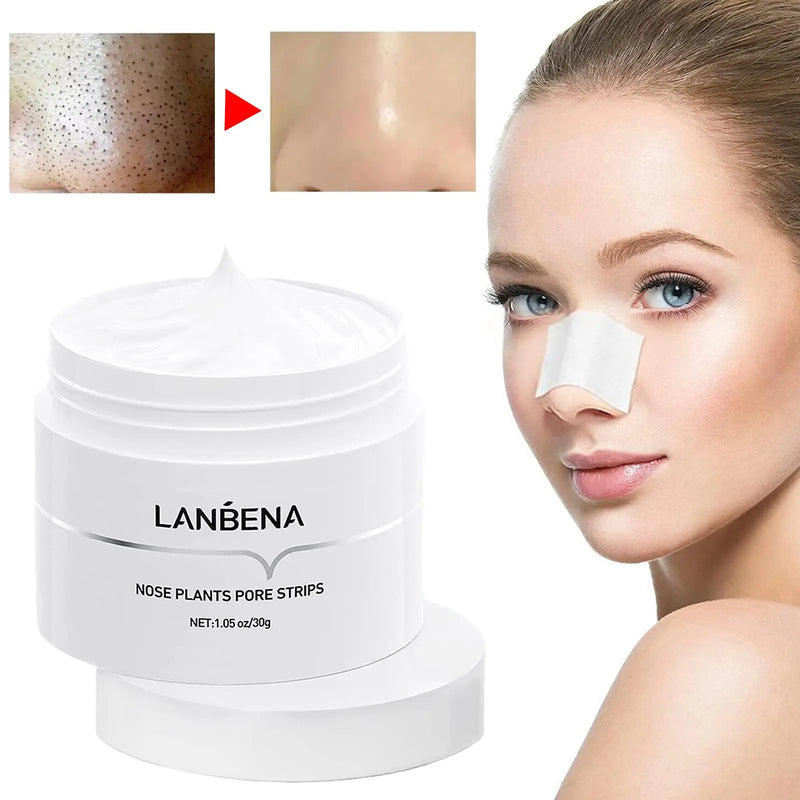 LANBENA Blackhead Remover Nose Mask Pore Strip Tearing Patch Care Skin Nasal Deep Peeling Deaning Treatment Acne Black Mask R8P9 Ja Inovei